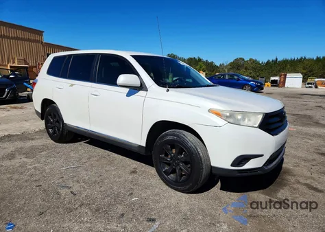 2012 Toyota Highlander Base from USA, damaged, VIN 5TDZK3EH3CS072944